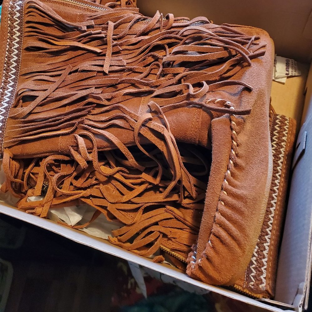 Fringe women's boots